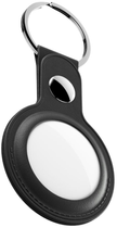 Skórzany brelok KeyBudz Leather Keyring do Apple AirTag (2 Pack) Black (AT2_S1_BLK) - obraz 3