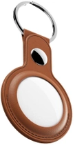 Шкіряний брелок KeyBudz Leather Keyring для Apple AirTag Tan (AT_S1_TAN) - зображення 3