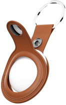 Шкіряний брелок KeyBudz Leather Keyring для Apple AirTag Tan (AT_S1_TAN) - зображення 4
