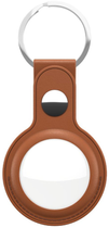 Skórzany brelok KeyBudz Leather Keyring do Apple AirTag (2 Pack) Tan (AT2_S1_TAN) - obraz 1