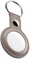 Skórzany brelok KeyBudz Leather Keyring do Apple AirTag (2 Pack) Sandy Beige (AT2_S1_SBG) - obraz 3