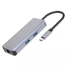 Перехідник/Type-C-Хаб Proove Iron Link 6 in 1 2хUSB3.0 + SD/TF + RJ45 + HDMI
