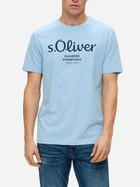 Koszulka męska s.Oliver 10.3.11.12.130.2141458-50D1 L Błękitna (4099975042777) - obraz 1