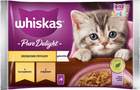 Mokra karma dla kotów Whiskas Junior Drobiowe Frykasy 4 x 85 g (5900951303272) - obraz 1