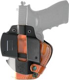 Кобура Front Line LKC для Glock 17/22/31. Материал - Kydex/кожа/замша. Цвет - коричневый - изображение 2