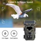 Камера для охоты Mini700 24 МП 1080P с солнечной панелью - изображение 3