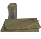 Одеяло тактическое Mil-Tec Флисовое утепленное в чехле 200х150 см Оливка DECKE POLY-FLEECE 320GR 200X150 см OLIV (14426001-200-150)