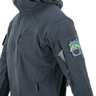 Кофта флисовая Helikon-Tex Alpha Hoodie Jacket Grid Fleece Shadow Grey 3XL - изображение 6