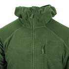 Кофта флісова Helikon-Tex Alpha Hoodie Jacket Grid Fleece Olive XL - зображення 7