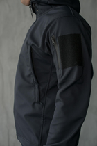 Чоловіча куртка ДСНС Softshell темно-синій колір з анатомічним покроєм темно-синій XL - зображення 3