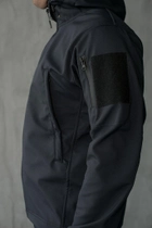 Мужской демисезонный Костюм ДСНС Softshell с Липучками под Шевроны темно-синяя Куртка и брюки 3XL - изображение 3