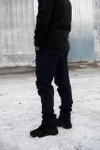 Мужской демисезонный Костюм ДСНС Softshell с Липучками под Шевроны темно-синяя Куртка и брюки 2XL - изображение 12