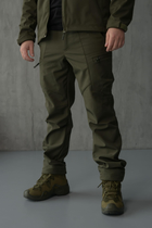 Мужской демисезонный костюм Softshell с Липучками под Шевроны цвет оливковый Куртка и брюки L - изображение 3
