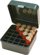Коробка MTM Dual Gauge Shotshell Case универсальная на 25 патронов 12/16/20 кал. Цвет – зеленый - изображение 1