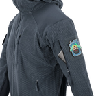 Кофта флисовая Helikon-Tex Alpha Hoodie Jacket Grid Fleece Shadow Grey L - изображение 6