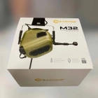 Навушники тактичні Earmor M32, активні, зі знімним мікрофоном і гарнітурою, активні навушники військові, колір – Олива - зображення 10