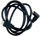 Кабель DPM HDMI to HDMI конектор під прямим кутом 1.5 м чорний (BMHDMI15A) (5900672655230) - зображення 2