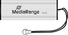 Флеш пам'ять USB MediaRange 128GB USB 3.0 Black/Silver (4260283118878) - зображення 1