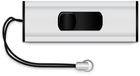 Флеш пам'ять USB MediaRange 8GB USB 3.0 Black/Silver (4260283113453) - зображення 2