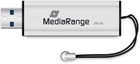 Флеш пам'ять USB MediaRange 256GB USB 3.0 Black/Silver (4260459610182) - зображення 3