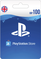 PSN Card 100 GBP | Playstation Network United Kingdom (ключ активації)
