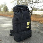 Рюкзак тактический походный DBZO объем 65 л черный - изображение 4