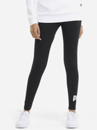 Legginsy sportowe damskie Puma Ess Logo Leggings 586832-01 XS Czarne (4063697216365) - obraz 1