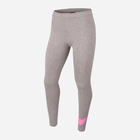 Legginsy młodzieżowe dziewczęce sportowe Nike Nsw Favorities Swsh Tight AR4076-096 140-146 cm (M) Szare (194498617519)