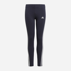 Legginsy dziecięce dla dziewczynki sportowe Adidas G 3S Leg GN4063 122 cm Granatowe (4064036246180)