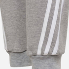 Młodzieżowe spodnie dresowe dla dziewczynki Adidas B Fi 3S Tap P H26639 140 cm Szare (4064057755067) - obraz 4