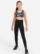 Top sportowy młodzieżowa dziewczęcy Nike G Nk Swoosh Aop Rev Bra DA0902-010 158-170 cm Szary (194501905121) - obraz 3