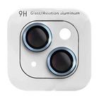 Захисне скло Epik Metal Classic на камеру (в упак.) на Apple iPhone 15 (6.1") / 15 Plus (6.7") Блакитний / Light Blue