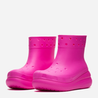 Жіночі гумові чоботи низькі Crocs Classic Crush Rain Boot 207946-JUIC 38-39 Рожеві (196265225439) - зображення 4