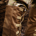 Тактичні водовідштовхувальні військові бахіли гамашії для взуття від дощу та грязі для захисту на берці Койот XL ( 46-48 розмір) - зображення 6