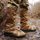 Тактичні водовідштовхувальні військові бахіли гамашіі для взуття від дощу та грязі для захисту на берці Койот XL ( 46-48 розмір) - изображение 7