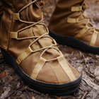 Тактичні водовідштовхувальні військові бахили гамашії для взуття від дощу та грязі для захисту на берці Койот L ( 42-45 розмір) - зображення 6