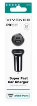 Ładowarka samochodowa Vivanco Super fast dual 24W USB Black (4008928623031) - obraz 5