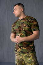Мужская футболка хлопковая свободного кроя камуфляж Британка 46 - изображение 1
