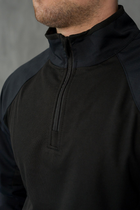 Мужской крепкий Убакс цвет черный с высоким воротником на молнии / Плотная Боевая Рубашка рип-стоп 54 - изображение 6