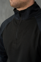 Мужской крепкий Убакс цвет черный с высоким воротником на молнии / Плотная Боевая Рубашка рип-стоп 44 - изображение 6