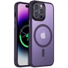 Чехол TPU+PC Metal Buttons with MagSafe Colorful для Apple iPhone 14 Pro (6.1") Dark Purple