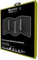 Сонячна панель Sandberg 420-80 Solar Charger 60W QC3.0+PD+DC Black - зображення 5