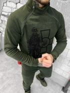 Зимовий костюм флісовий soldier haki Вт4631 XXL - зображення 2