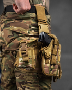 Настегна тактична кобура для пістолета Tactic універсальна кобура на пояс з кишенею під магазин МТК Вт7584 - зображення 3