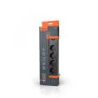 Подовжувач мережевий VIDEX ONCORD з/з 4п 3м 3.4А USB(QC3.0) +USB-C(PD18W) з кнопкою чорний