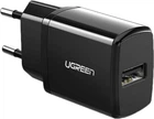 Зарядний пристрій Ugreen ED011 USB Wall Charger 2.1A Black (50459)