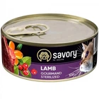 Влажный корм для стерилизованных котов Savory с ягненком 100 г (30716)