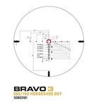 Приціл оптичний Sig Optics BRAVO3 BATTLE SIGHT, 3X24MM HORSESHOE DOT ILLUM RETICLE - зображення 2
