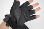 Тактичні рукавички без пальців термостійкі 9069_L_Black - зображення 7