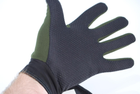 Тактичні рукавички з пальцями трикотажні хакі 9061_Khaki - зображення 4